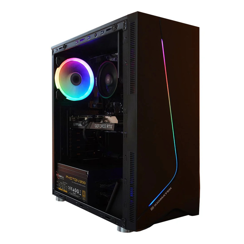 (Pre-Owned) AMD Ryzen 3 3200G w/ Zotac RTX 3050 Twin Edge OC & Xigmatek Eros - Black